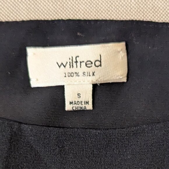 WILFRED BLACK SILK SLEEVELESS CAMISOLE US S - Picture 3 of 5